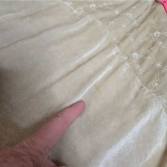 VINTAGE beige neutral ren faire‎ medieval strappy tank maxi dress XL - Picture 5 of 12